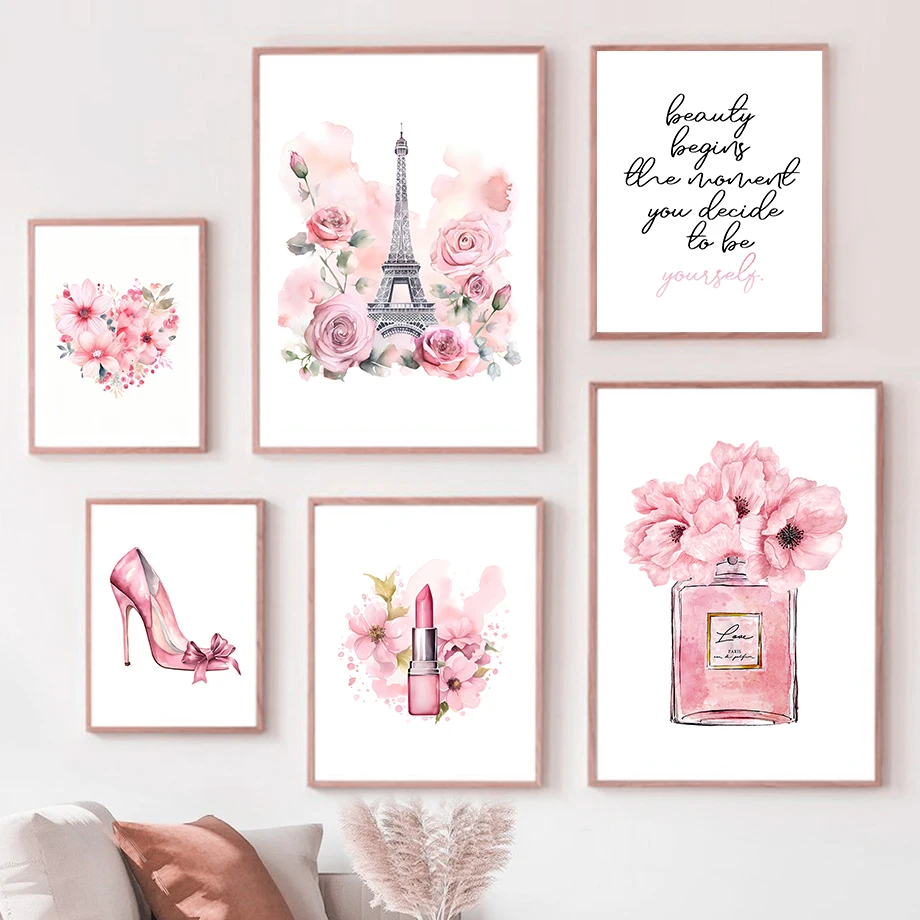 Fragrance In Home - Poster Seni Mode Paris Lukisan Kanvas