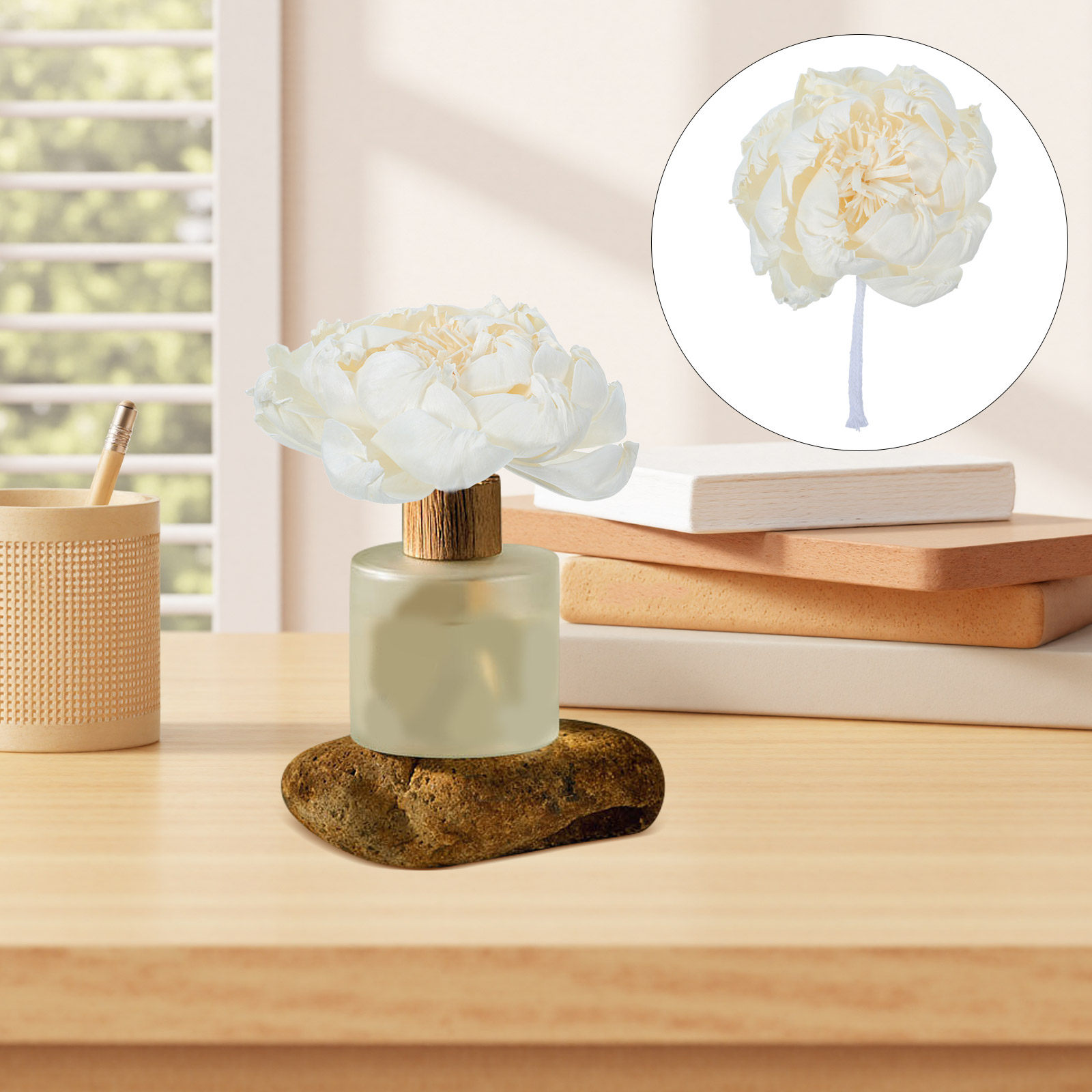 Home Fragrance Diffusers - Diffuser Aroma Bunga Peony 12Cm, Bunga