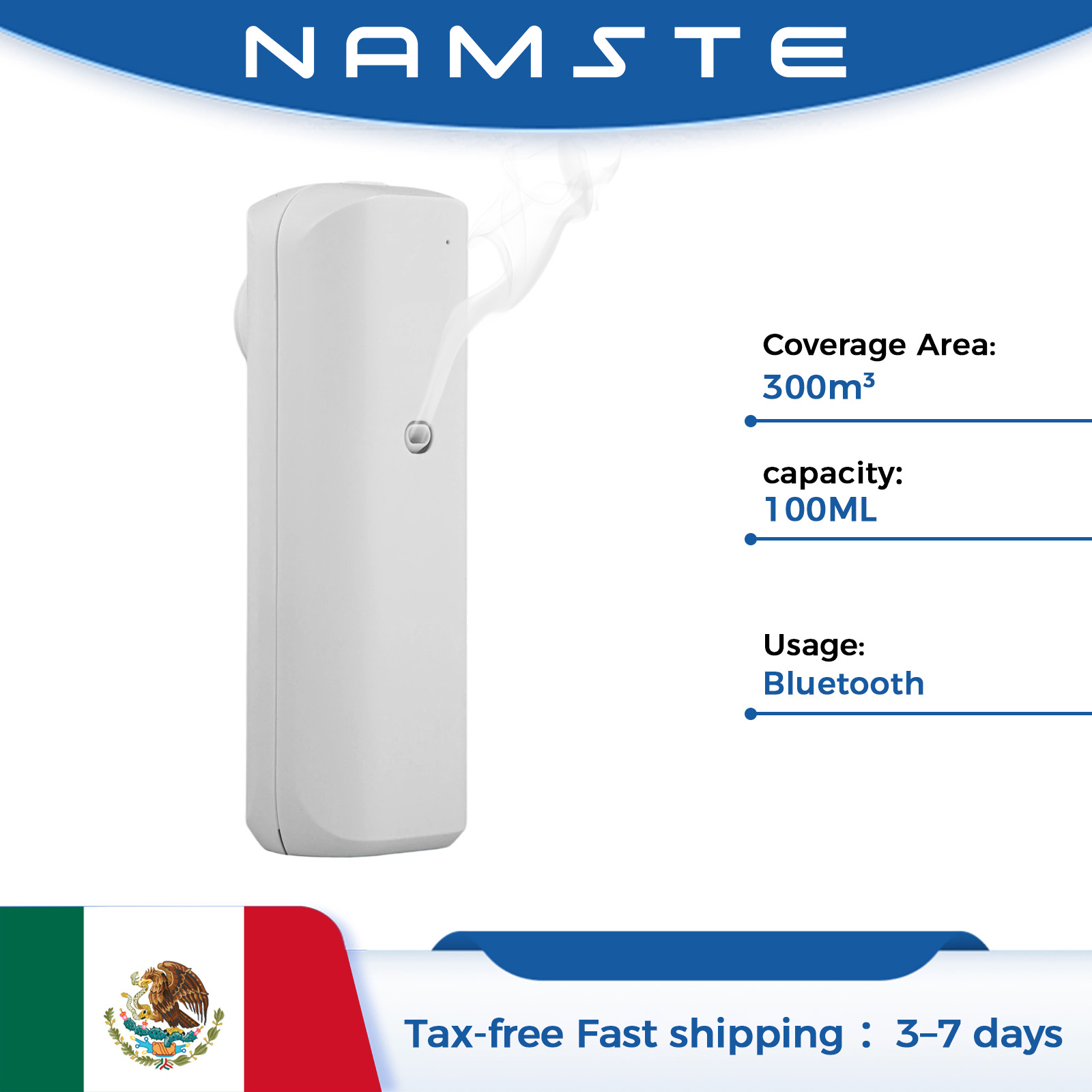 Home Fragrance Diffusers - NAMASTE Diffuser Minyak Aromatik Bluetooth, Diffuser