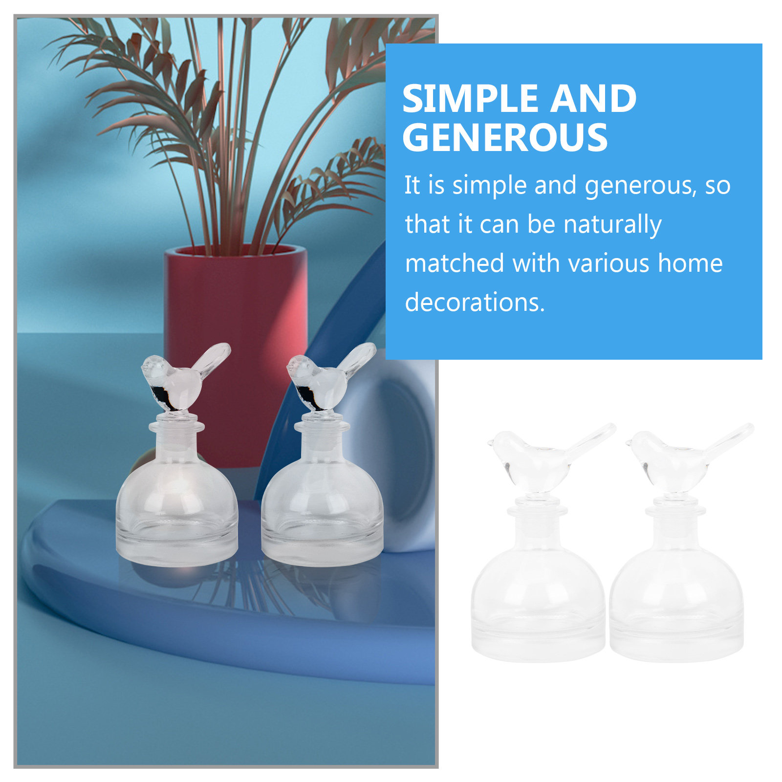 2 Buah Botol Parfum Kaca Premi - Home Fragrance Usa ulasan dan harga