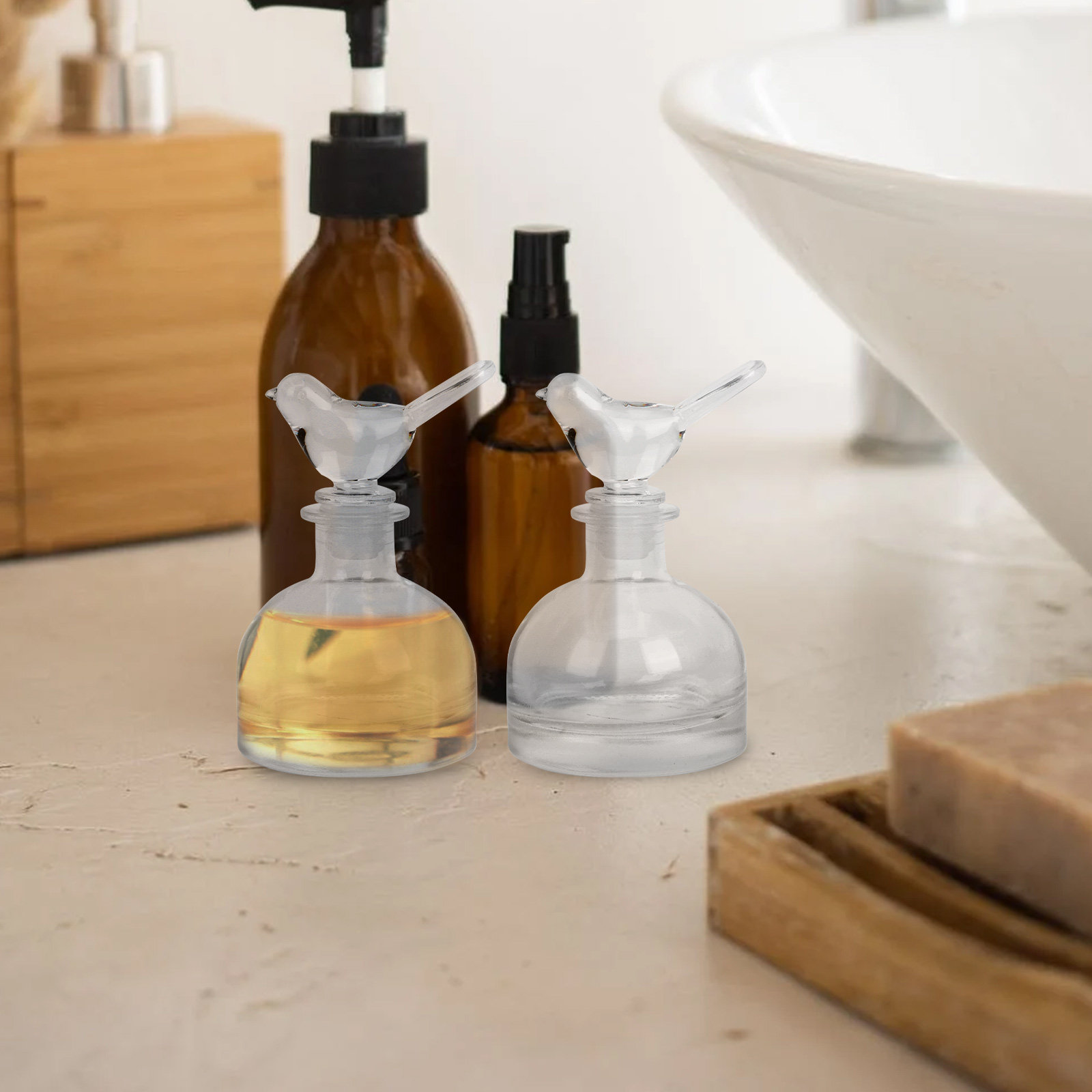 2 Buah Botol Parfum Kaca Premi - Home Fragrance Usa ulasan dan harga